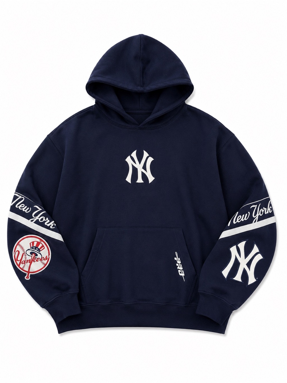 New York Yankees Navy Logo Pullover Hoodie